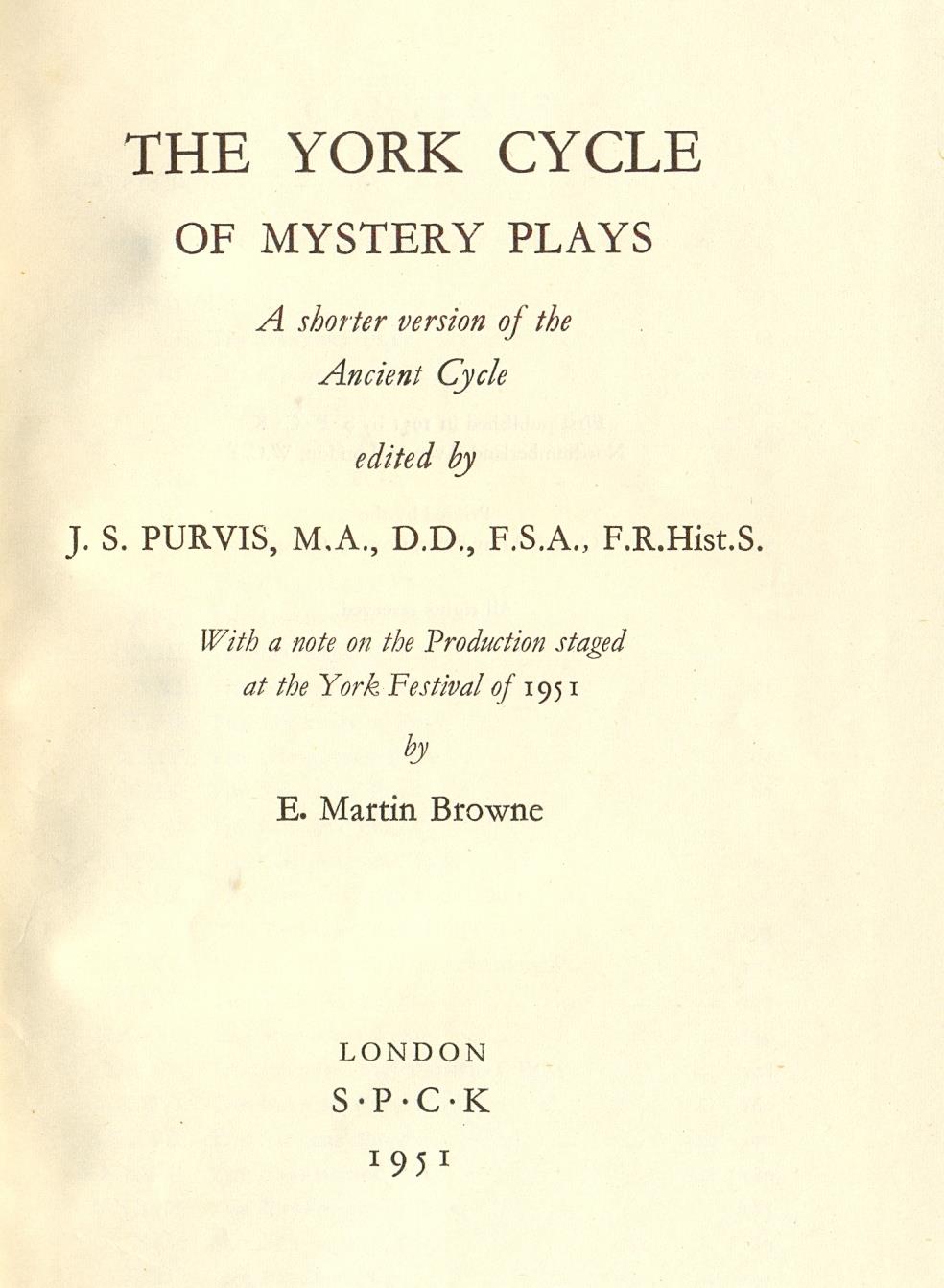 1951 title page