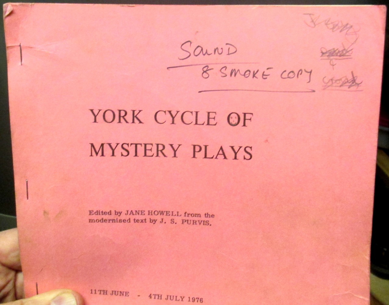 1976 sound script cover